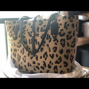SOLD** Coach Tote with Leopard Print
